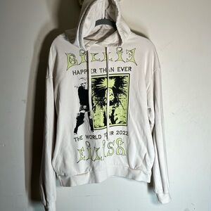 Billie Eillish Happier Than Ever Tour  organic cotton unisex hoody. New